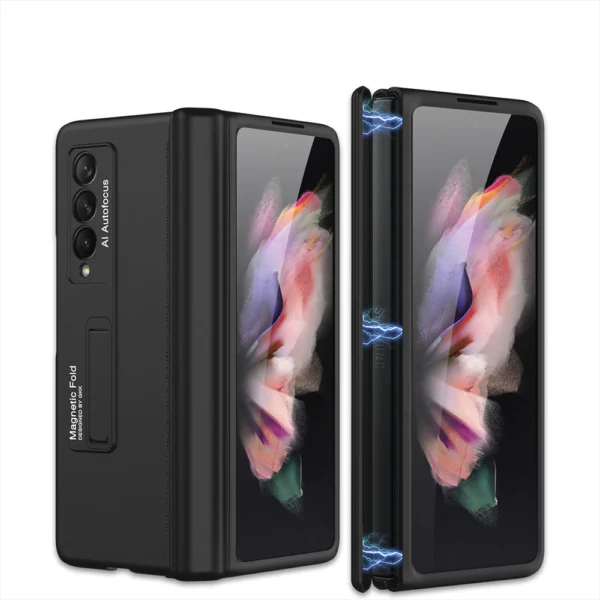 GKK Ultra Thin Foldable Shockproof Armor Magnetic Case For Samsung Galaxy Z Fold 5 and 6 With Hinge Protection 360 Degree Case with Built-in Screen Protector - Image 8