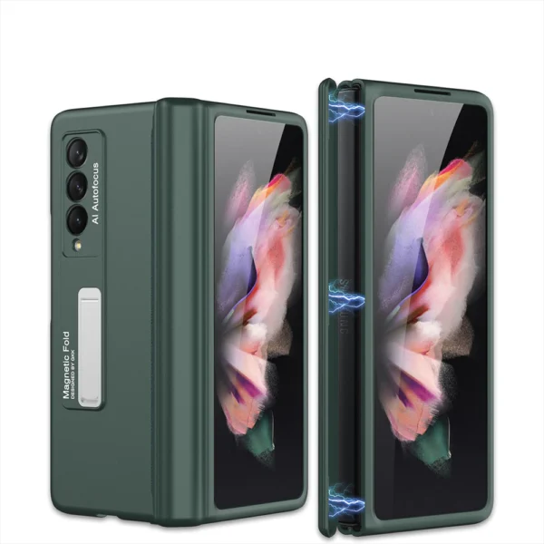 GKK Ultra Thin Foldable Shockproof Armor Magnetic Case For Samsung Galaxy Z Fold 5 and 6 With Hinge Protection 360 Degree Case with Built-in Screen Protector - Image 6