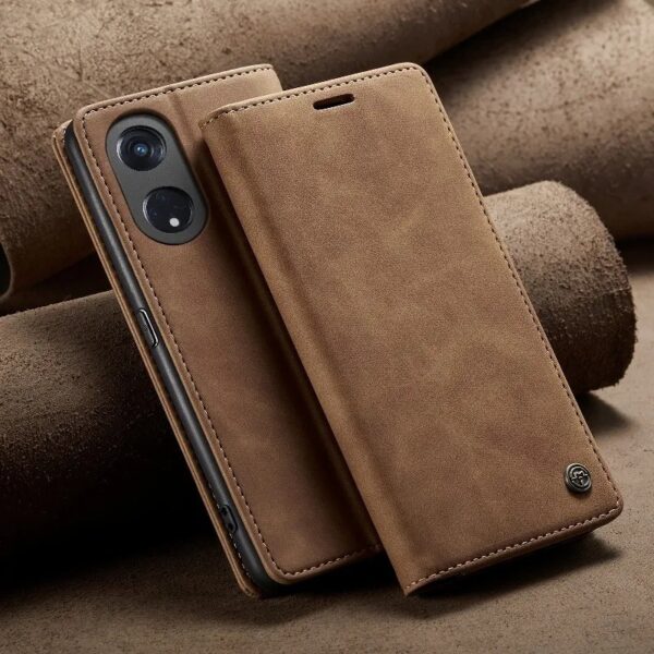 Samsung Galaxy Retro CaseMe Leather Flip Case. - Image 8