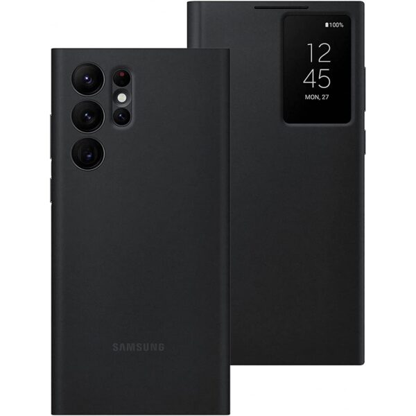 Original Samsung Galaxy S23 Ultra and S24 Ultra Official Clear View Smart Flip Cover - Image 3