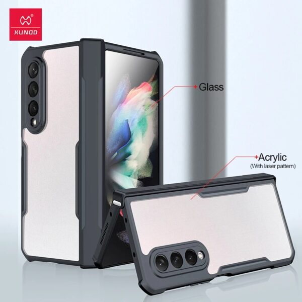 XUNDD Hybrid Armor With Hinge Protection Case Cover For Samsung Galaxy Z Fold 4 and Z Fold 5