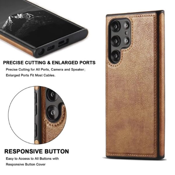 Classy Premium PU Line Leather Stitching Case Cover For Samsung Note 10 & Note 10 Plus - Image 10