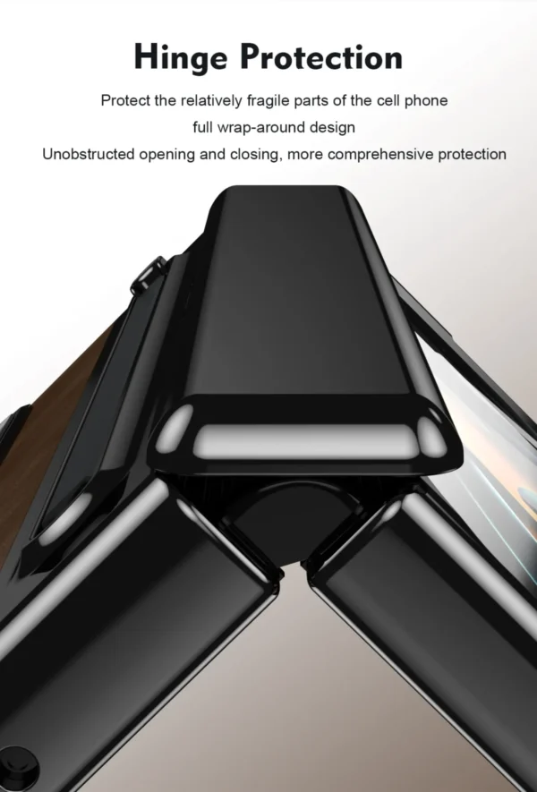 Luxury Autofocus Leather Folding Stand Phone Case For Samsung Galaxy Z Fold 3 and Z Fold 4 - Image 12