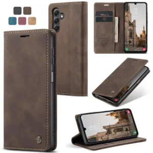 CaseMe Xiaomi Redmi Redmi Note 11 Pro  Soft Slim Folio Flip PU Leather Wallet Case with 2 Cards Slot - COFEE BROWN
