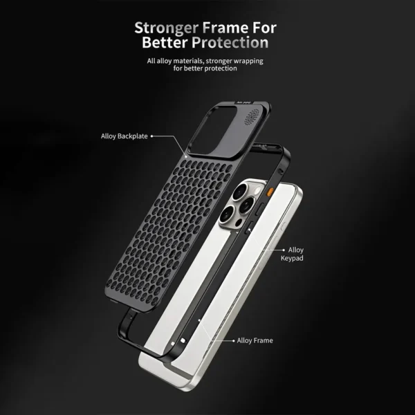 Luxury Ultra thin Aluminum Alloy Heat Dissipation Aromatherapy Anti-Scratch Slim Case Cover For iPhone series - Image 17