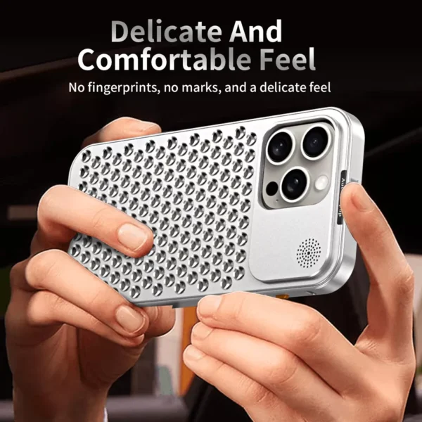 Luxury Ultra thin Aluminum Alloy Heat Dissipation Aromatherapy Anti-Scratch Slim Case Cover For iPhone series - Image 5