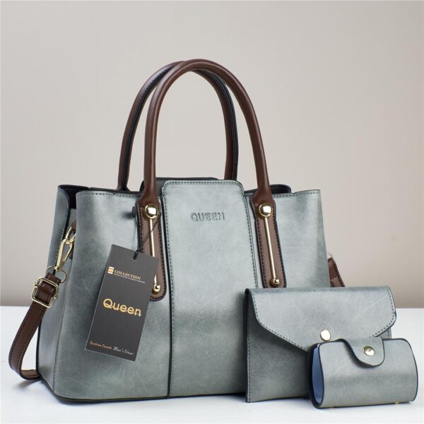 Luxury sophisticated and elegant 3 in 1 Queen stylish handbag For Woman Handbag. - Image 3