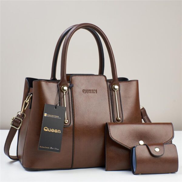 Luxury sophisticated and elegant 3 in 1 Queen stylish handbag For Woman Handbag.