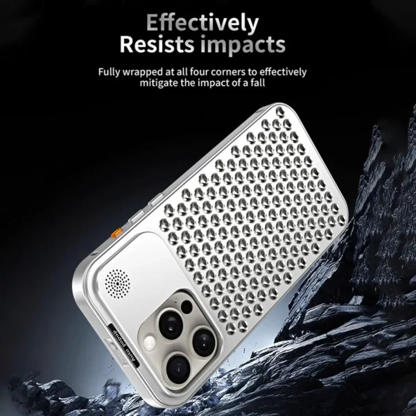 Luxury Ultra thin Aluminum Alloy Heat Dissipation Aromatherapy Anti-Scratch Slim Case Cover For iPhone series - Image 11