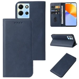 Premium PU Leather Wallet Case For Infinix Zero 30 and Infinix Zero ultra - BLUE