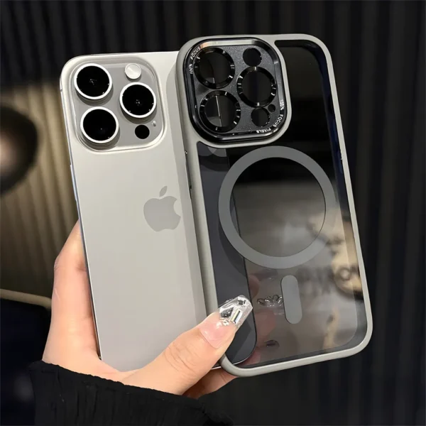 Luxury High End Magsafe SGS Certified Drop Tested Military Grade Case with Camera Protection for iPhone 15/14/13 Pro Max - Image 4