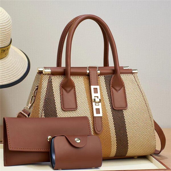 Stylish New Queen 3 in 1 Piece Noble Mini Design Korean Fashion Purse, Wallet and Crossbody Satchel Shoulder HandBag. - Image 7