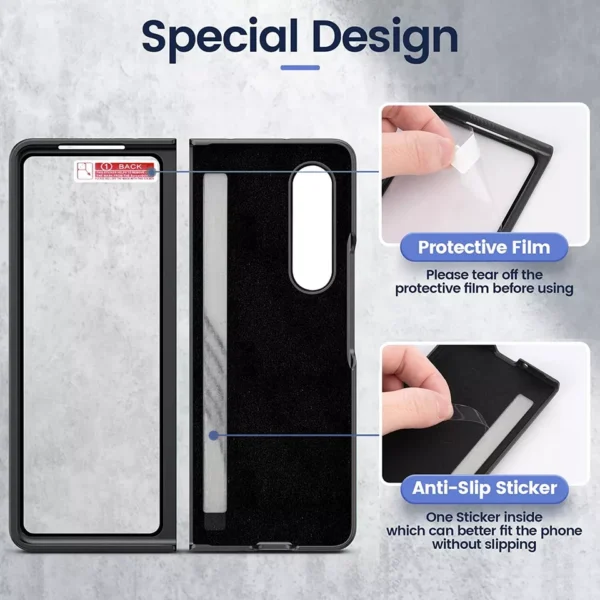 Super Densul Luxury Leather Wristhand for Samsung Galaxy Z Fold 4 and Z Fold 5 - Image 8