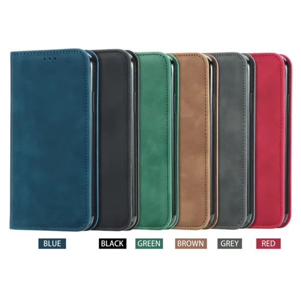 Premium Original and Authentic PU Leather Flip Wallet cover case for Tecno Series