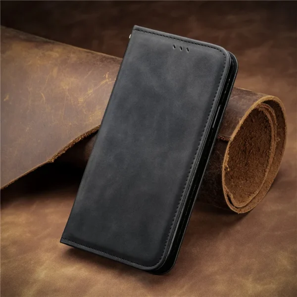 Premium Original and Authentic PU Leather Flip Wallet cover case for Tecno Series - Image 10