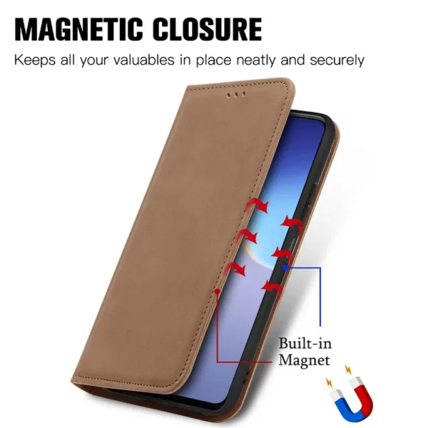 Premium Original and Authentic PU Leather Flip Wallet cover case for Tecno Series - Image 8