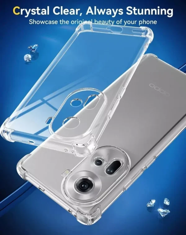 Premium King Kong Antiburst Clear Back Cover Case With Camera Lens for Oppo Reno 11Pro 5G and OPPO Reno 12 5G - Image 4