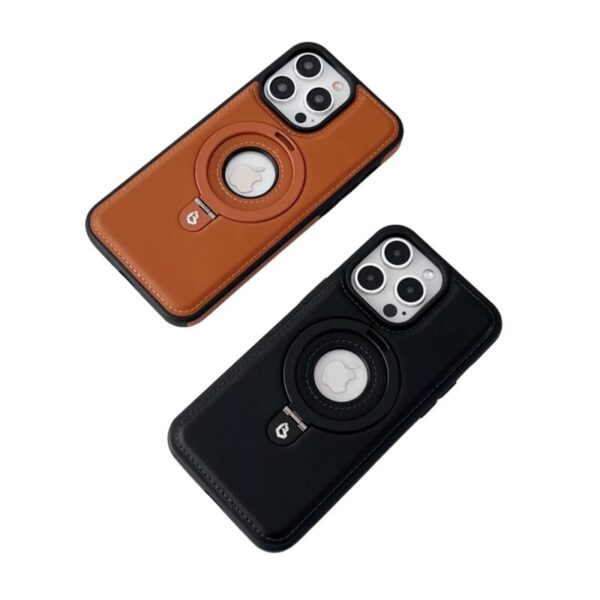 The Magnetic Case Compatible for iPhone 12/13/15/16 Series Designed with Ring Holder Bracket.