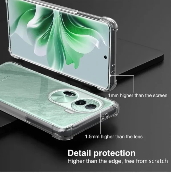 Premium King Kong Antiburst Clear Back Cover Case With Camera Lens for Oppo Reno 11Pro 5G and OPPO Reno 12 5G - Image 12