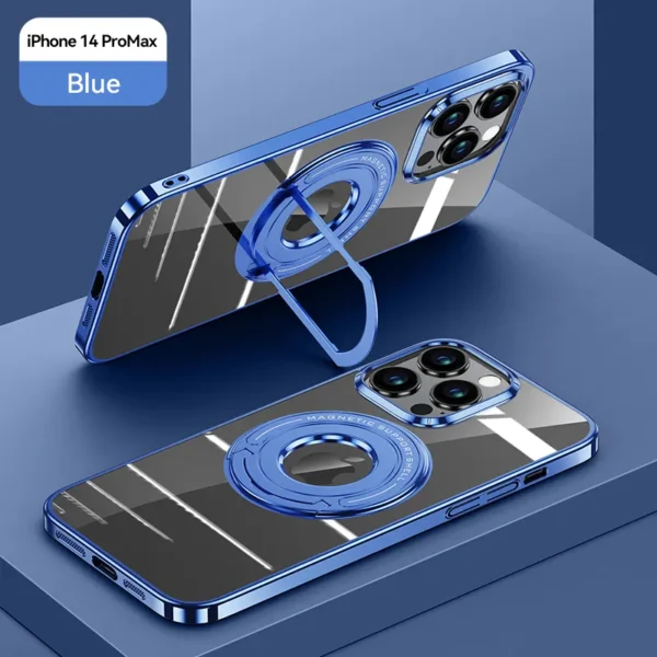 Coque Luxury Plating Slim Magsafe Shockproof Bumper Clear Case Cover For iPhone Series - Image 13