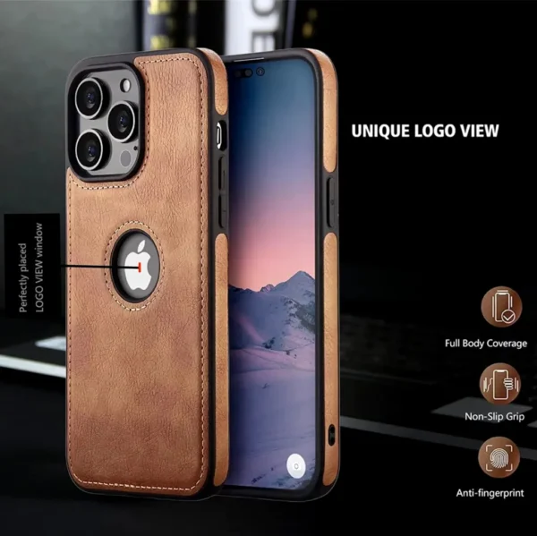 iPhone 11 Series PU Leather Shockproof Business Style Mobile Phone Case