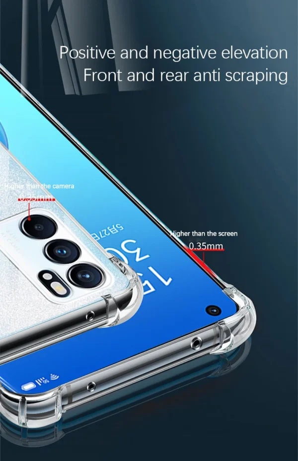 Premium King Kong Antiburst Shockproof Clear Case for Oppo Reno 6 5G - Image 14