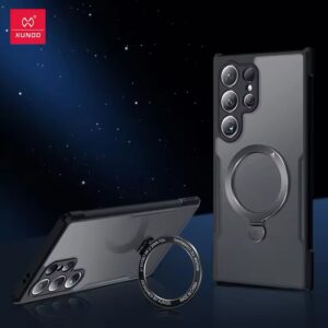 Xundd Clear Case with Magsafe Shockproof Case with 360° Rotatable Holder For Samsung Galaxy S22 Ultra, S23 Ultra and S24 Ultra.