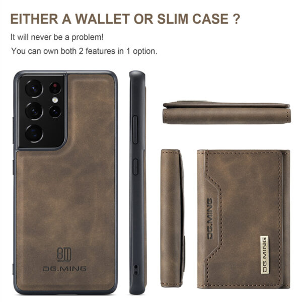 Luxury Premium Luxury 2in1 Separable Leather Card Slot Wallet Magnetic Phone Case For Samsung - Image 7