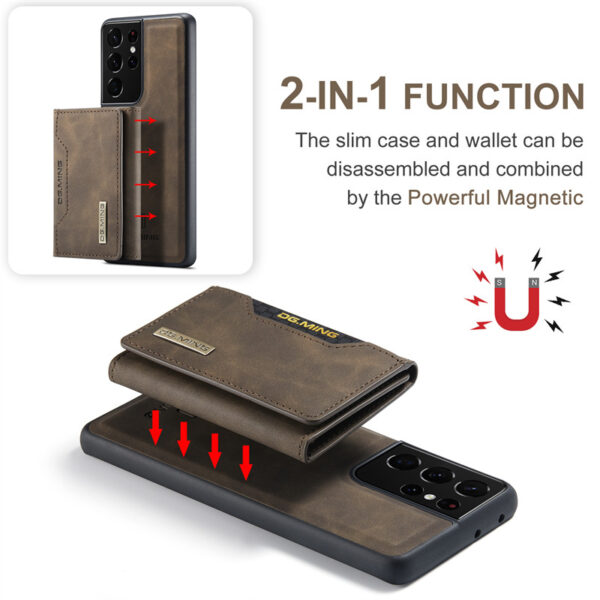 Luxury Premium Luxury 2in1 Separable Leather Card Slot Wallet Magnetic Phone Case For Samsung - Image 17