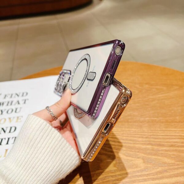 Luxury Diamond Glitter Plated MagSafe Phone Case for iPhone Series - Image 2