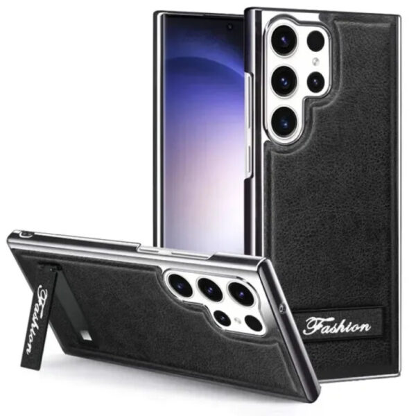 Luxury Premium Business PU Leather Electroplated Magsafe Wireless Charging Phone Cover For Samsung Galaxy S Series - Image 5