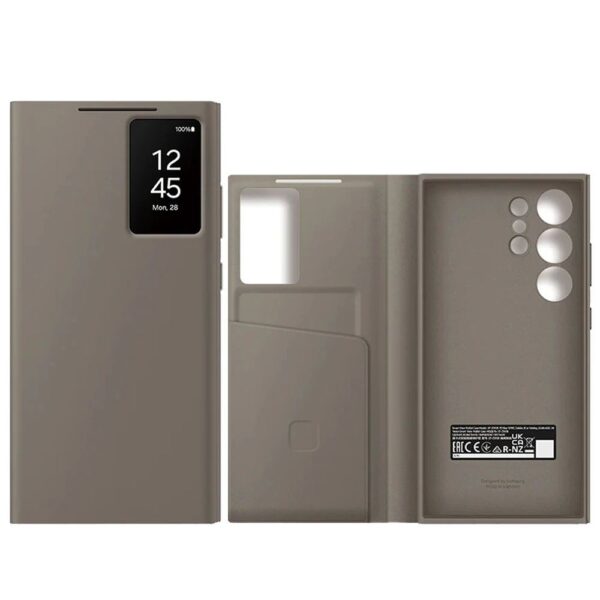 Original Samsung Galaxy S23 Ultra and S24 Ultra Official Clear View Smart Flip Cover - Image 16