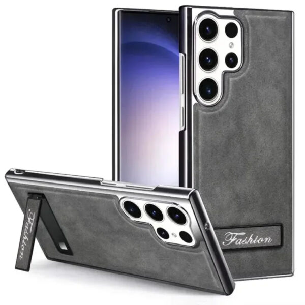 Luxury Premium Business PU Leather Electroplated Magsafe Wireless Charging Phone Cover For Samsung Galaxy S Series - Image 9