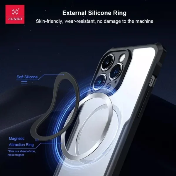 Xundd Clear Case with Magsafe Shockproof Case For Iphone 14 Pro Max,15 Pro Max and 16 Pro Max. - Image 6
