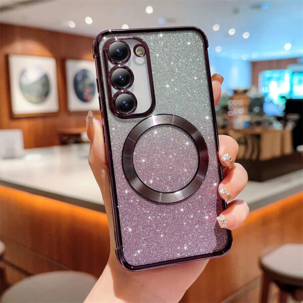 Luxury Premium Eletroplated Glitter Case Cover+3D Glass Protector for Samsung Galaxy A06/A16/A24/A34/A35/A55 - Image 23