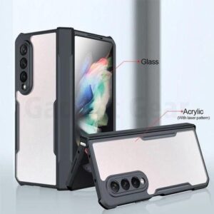 Xundd Airbag Shockproof Bumper Shell Back Transparent Acrylic For Samsung Galaxy Z Fold3 and Z Fold 4