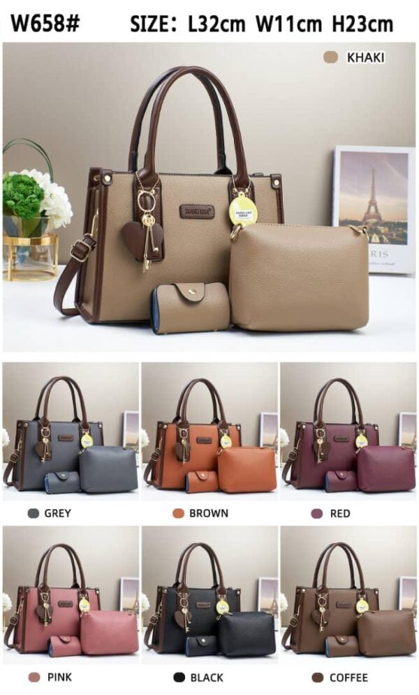 Stylish & Versatile XUANLI LISA 3 in 1 ladies’ handbag set - Image 3