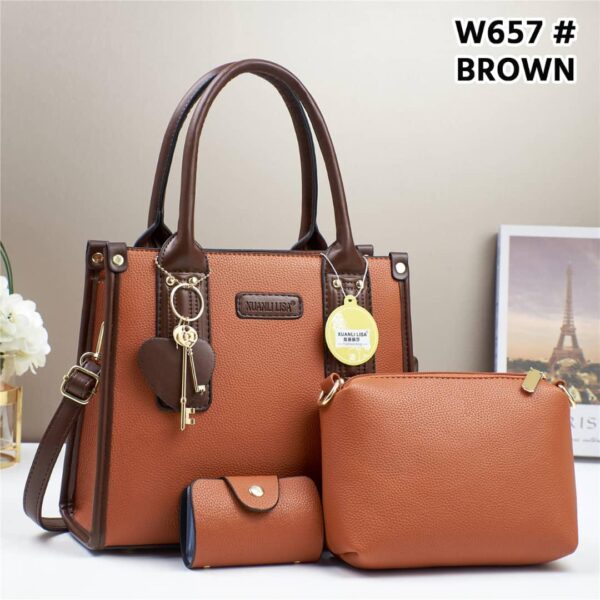 Stylish & Versatile XUANLI LISA 3 in 1 ladies’ handbag set - Image 9