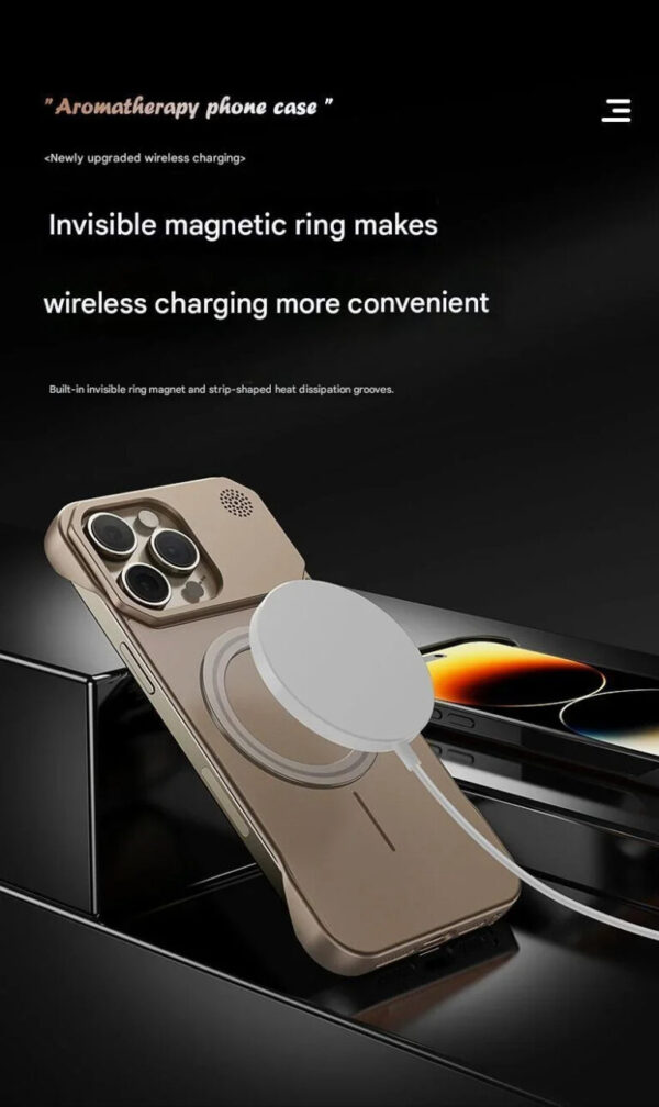 Luxury Premium MagSafe AG Matte Aromatherapy Fragrance Frameless Hard Case Cover For iPhone Series - Image 18