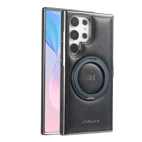 Luxury Premium Kickstand Magnetic Leather Phone Case For Samsung Galaxy S24 Ultra and S25 Ultra - Image 7