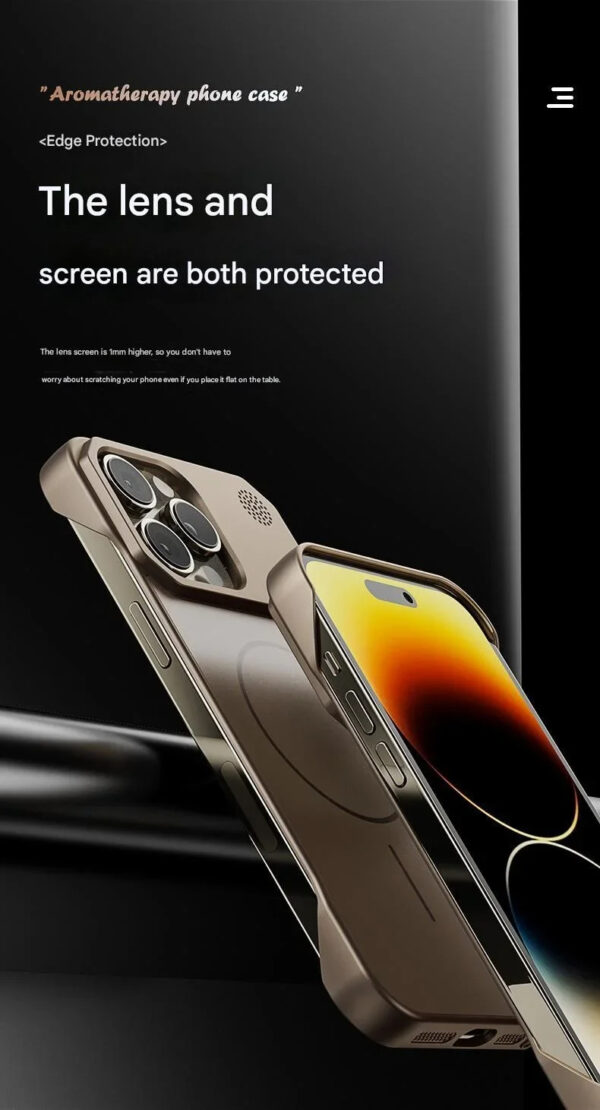 Luxury Premium MagSafe AG Matte Aromatherapy Fragrance Frameless Hard Case Cover For iPhone Series - Image 22