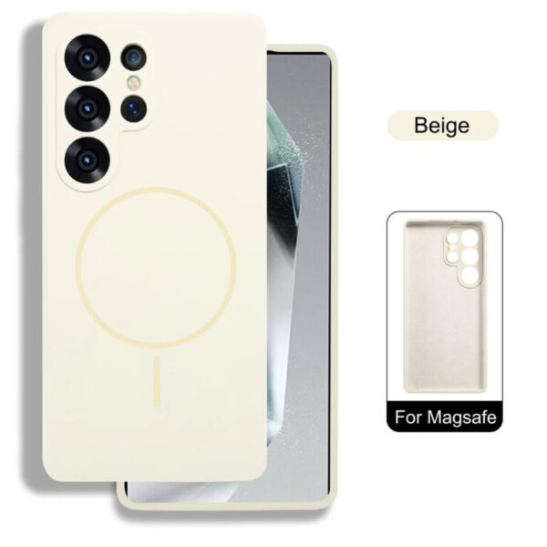 Luxury Premium Silicone Magsafe Wireless Charge Bumper Case Cover For Samsung Galaxy S Series - Image 3
