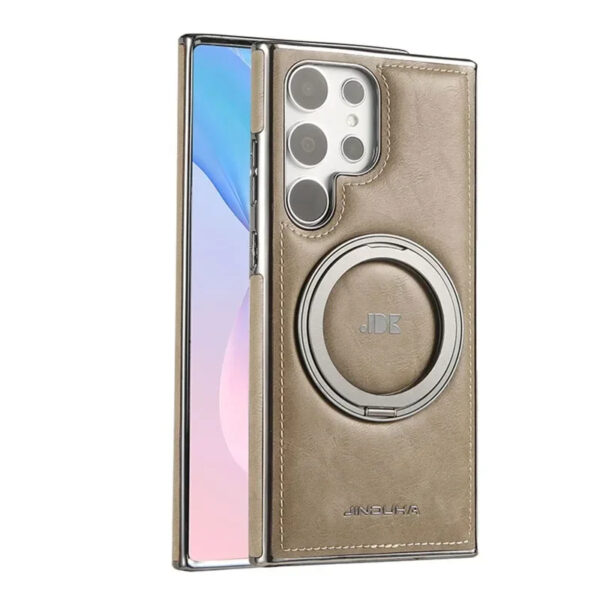 Luxury Premium Kickstand Magnetic Leather Phone Case For Samsung Galaxy S24 Ultra and S25 Ultra - Image 12