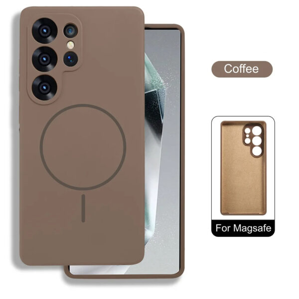 Luxury Premium Silicone Magsafe Wireless Charge Bumper Case Cover For Samsung Galaxy S Series - Image 9