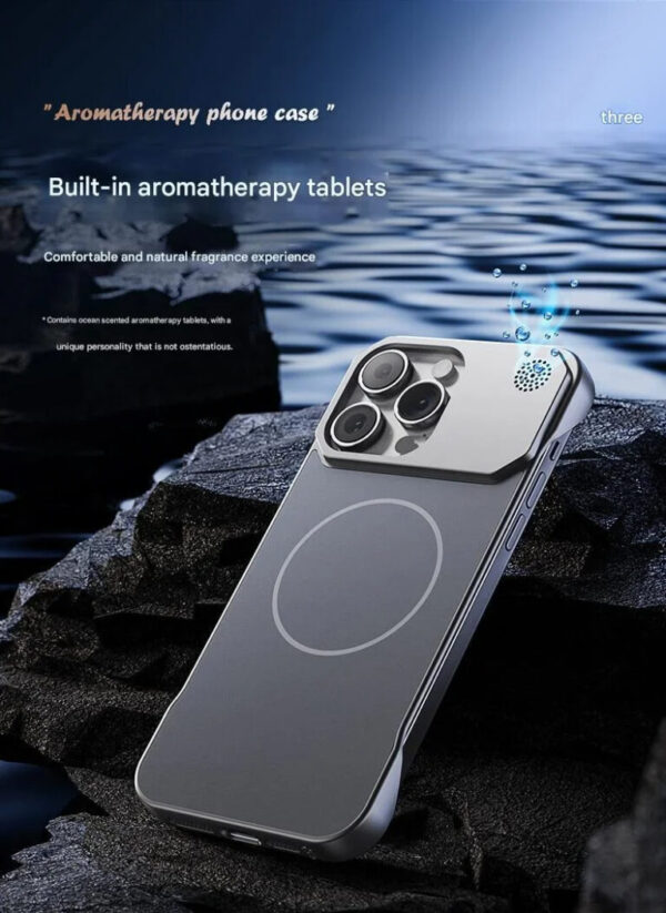 Luxury Premium MagSafe AG Matte Aromatherapy Fragrance Frameless Hard Case Cover For iPhone Series - Image 12