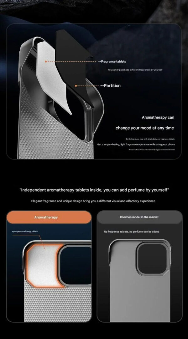 Luxury Premium MagSafe AG Matte Aromatherapy Fragrance Frameless Hard Case Cover For iPhone Series - Image 11