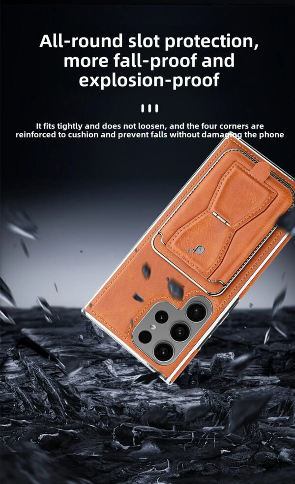 Premium Leather Case for Samsung With Card Holder & MagSafe For Samsung S23 Ultra,S24 Ultra and S25 Ultra. - Image 17
