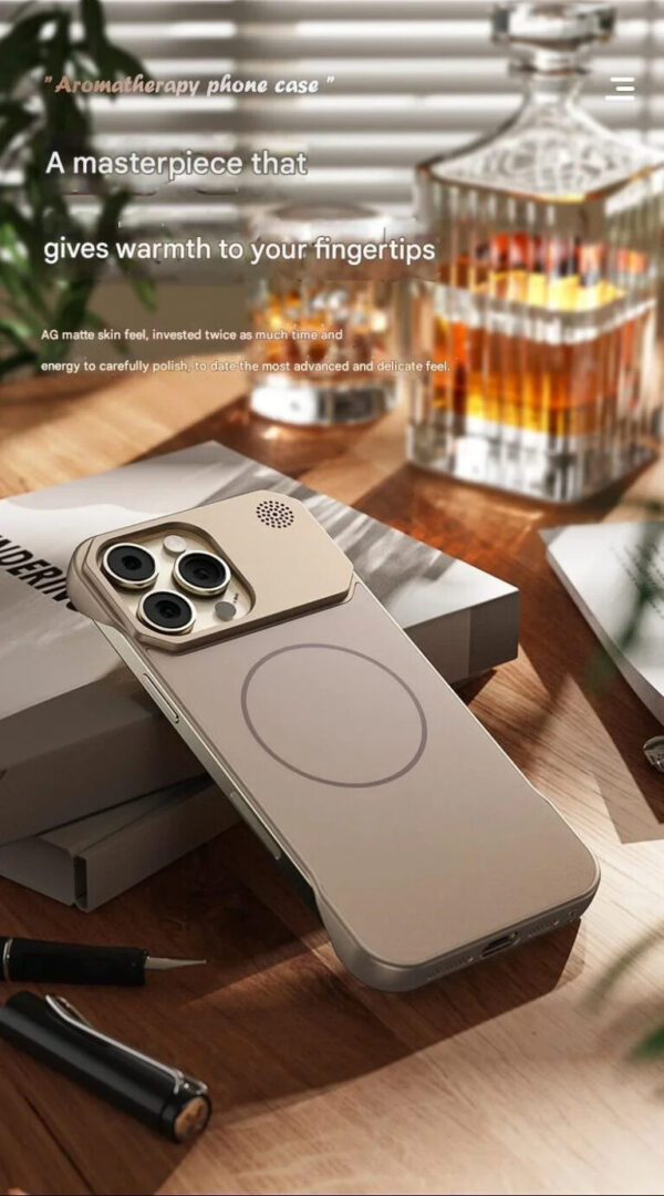 Luxury Premium MagSafe AG Matte Aromatherapy Fragrance Frameless Hard Case Cover For iPhone Series - Image 10