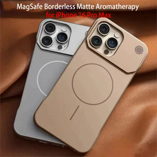 Luxury Premium MagSafe AG Matte Aromatherapy Fragrance Frameless Hard Case Cover For iPhone Series - Image 5