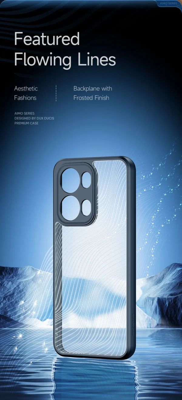 AIMO Premium Quality Shockproof Protective Bumper Case for OPPO RENO 13 5G and RENO 13F 5G.